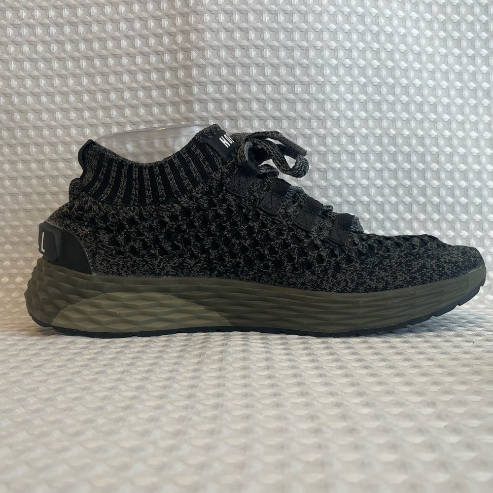 NOBULL Knit Runner Shoes Black Grey Dark Green Men's 6.5 Women's 8‎ Running Gym - Picture 6 of 9